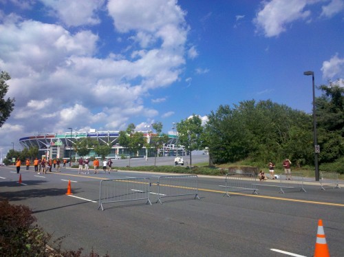Approaching FEDEX Field for the Virginia Tech/Boise State game on Labor Day.
